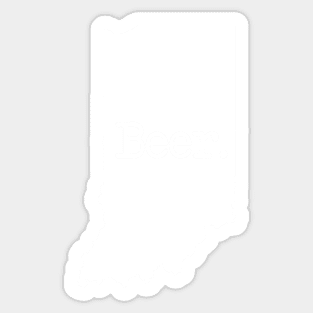 Indiana Beer IN Sticker